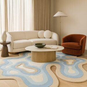 Riverbed Rug or Abstract Oasis Rug