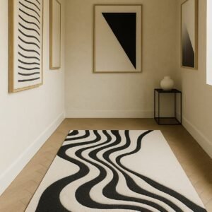 Ripples Rug or Optical Wave Rug