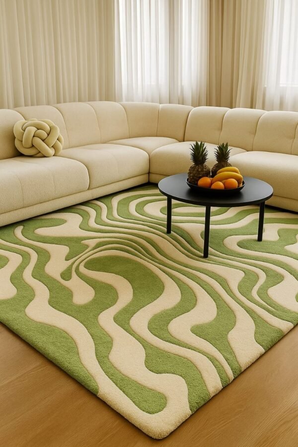 Groovy Garden Rug or Wavy Meadow Rug