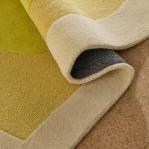 Contemporary Green Abstract Area Rug