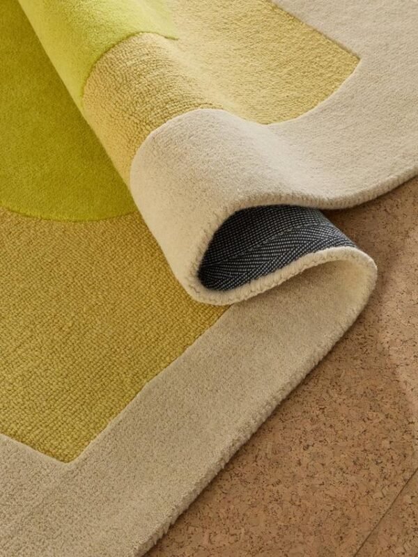 Contemporary Green Abstract Area Rug