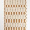 Scalloped Checkered Cotton Area Rug - Image 3