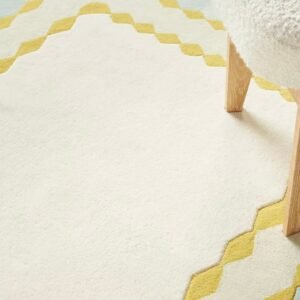 Geometric Patterned Cotton Bath Mat