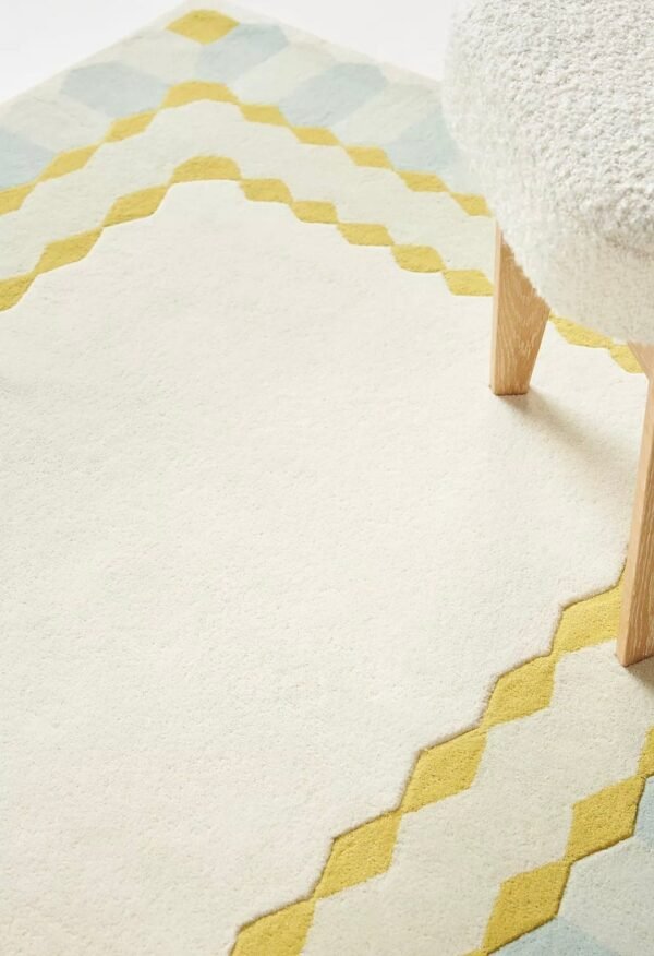 Geometric Patterned Cotton Bath Mat