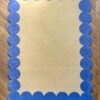 Scalloped Edge Wool Rug – Soft Yellow & Blue - Image 4