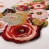 Floral Embroidered Area Rug - Image 2