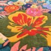 Vibrant Floral Handcrafted Woolen Rug - Image 3