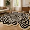 OpArt Wave Statement Rug - Image 4