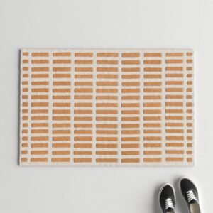 Amber Grid Wool Rug
