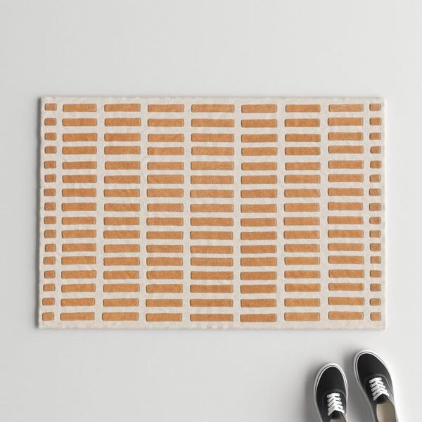 Amber Grid Wool Rug