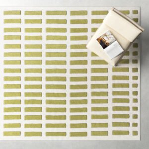 Verde Grid Wool Rug