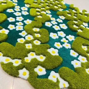 Retro Bloom Mandala Rug