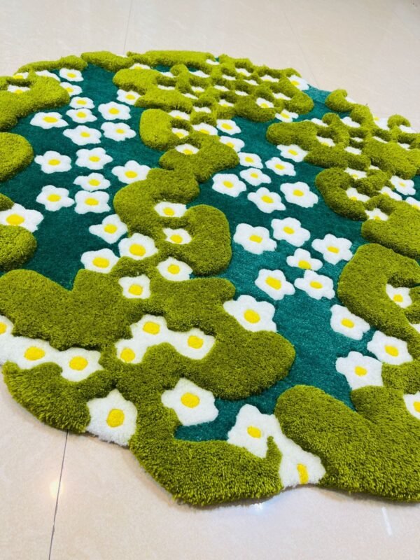 Retro Bloom Mandala Rug
