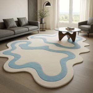 WaveBloom Flow Rug Collection