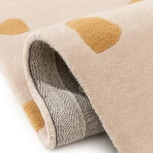 Golden Glow Dot Rug