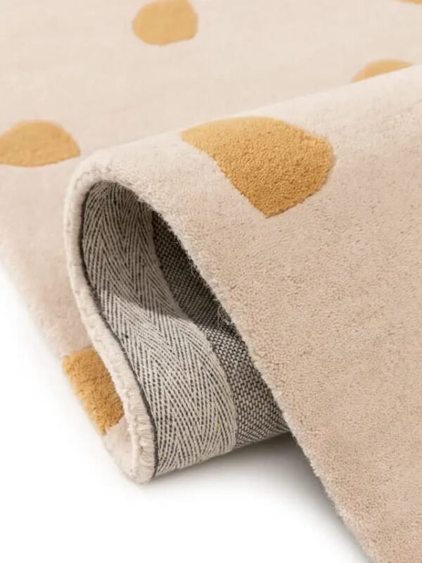 Golden Glow Dot Rug