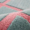 Aqua Grid Luxe Rug - Image 3