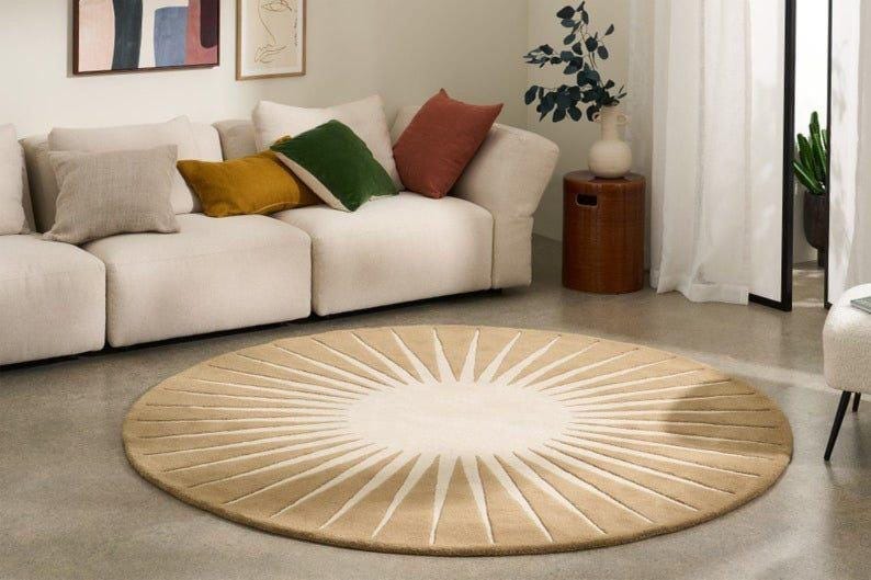 Sunburst Radiance Round Rug - Image 2
