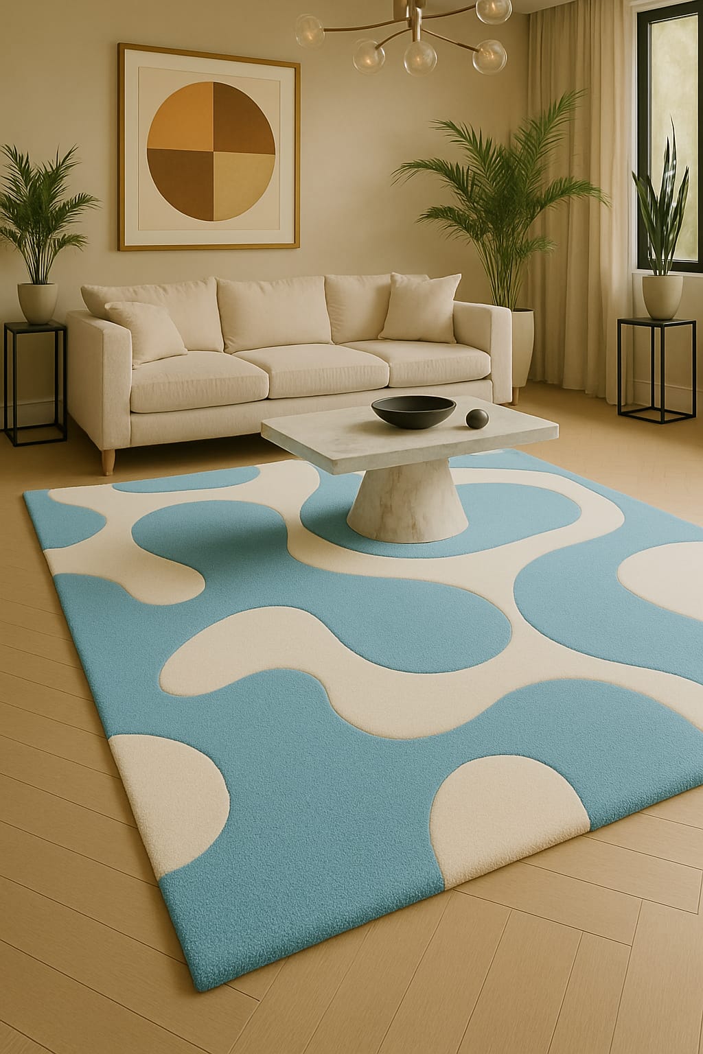 Sunset Waves Rug