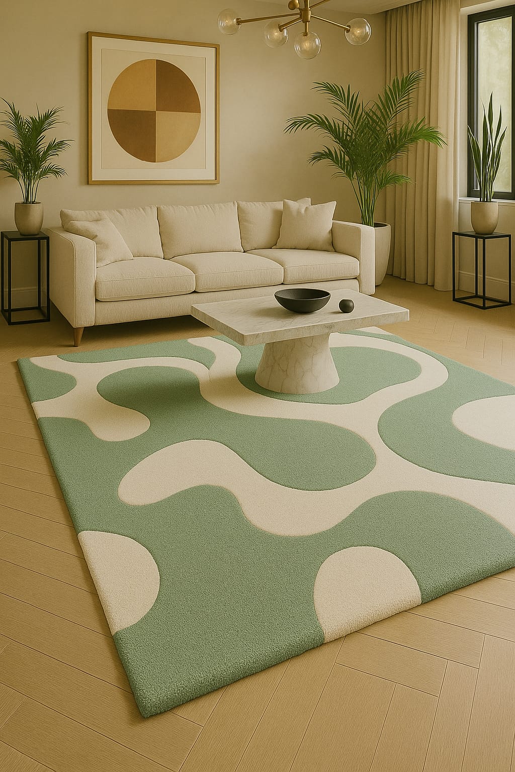 Sunset Waves Rug