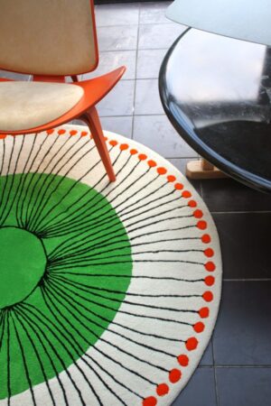 India flag circle rugs