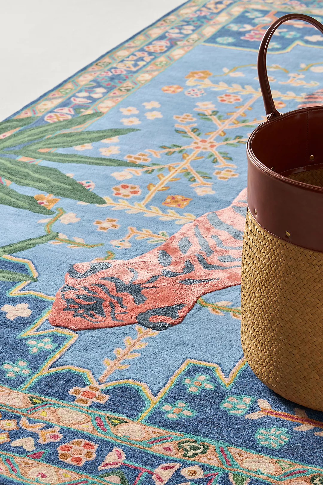 Vibrant Floral Medallion Rug