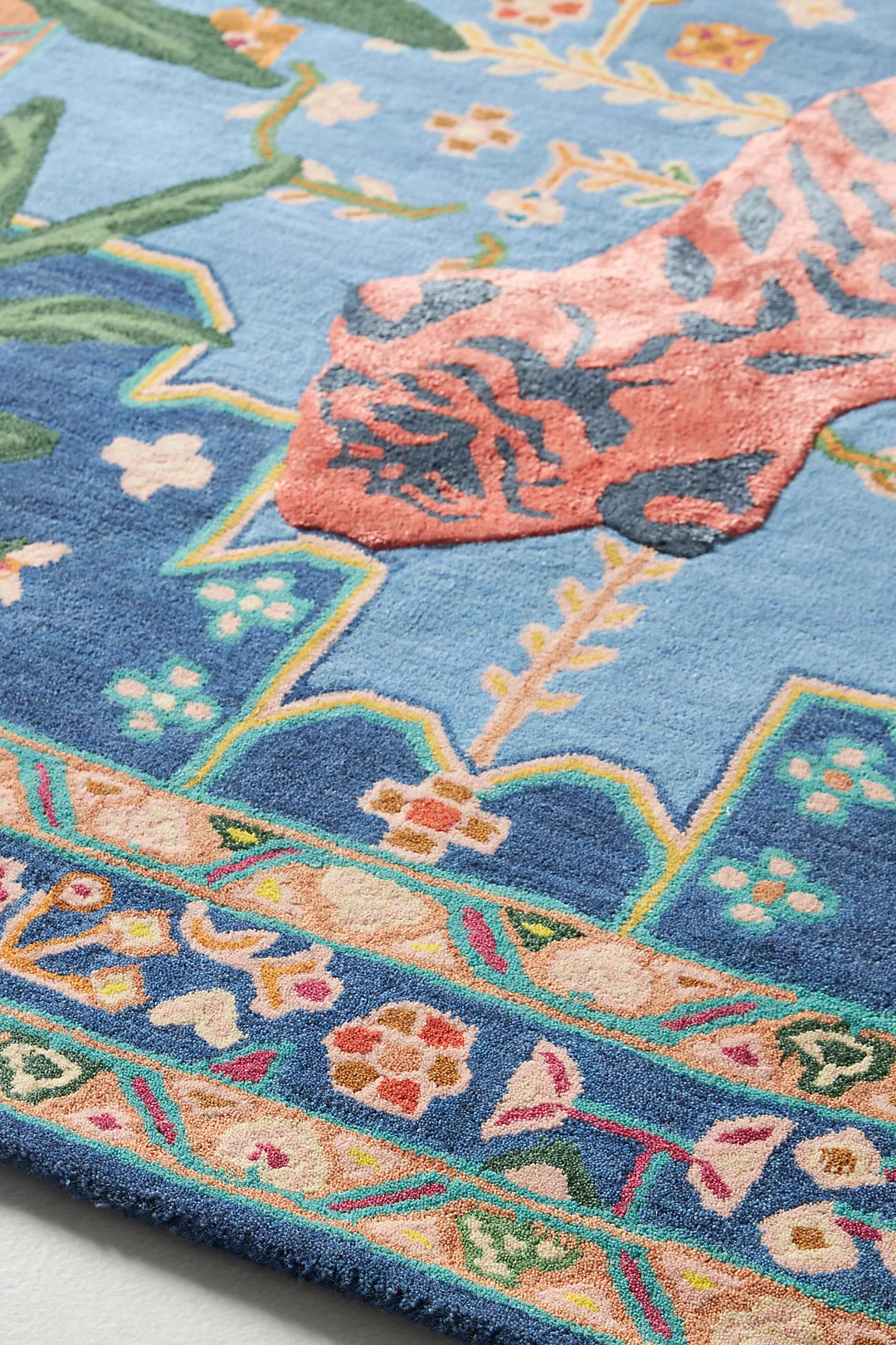 Vibrant Floral Medallion Rug - Image 3