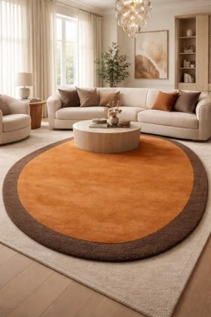 Hand-Tufted rugs modern rug: abstract design wool rug living room decor